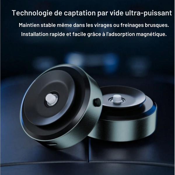 Support Magnétique Intelligent pour Voiture, Adsorption Sous Vide