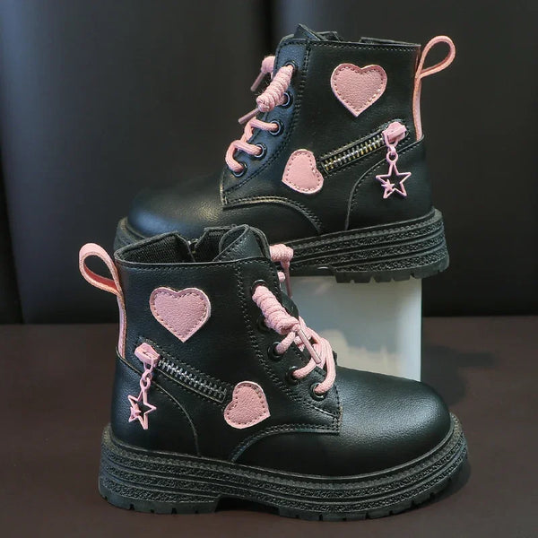 Bottes Princesse avec Cœur - Idéales pour l’Hiver