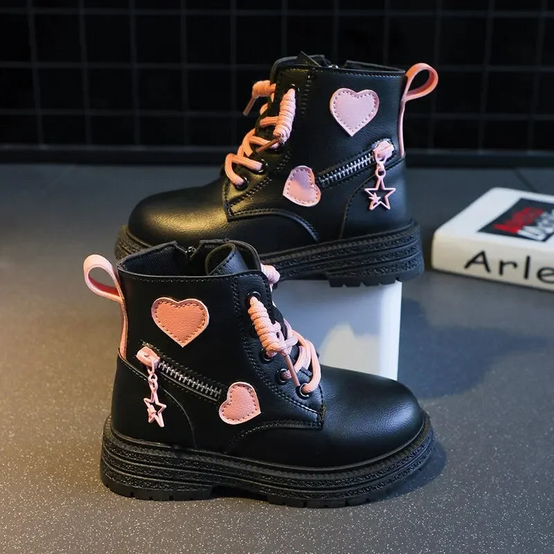 Bottes Princesse avec Cœur - Idéales pour l’Hiver