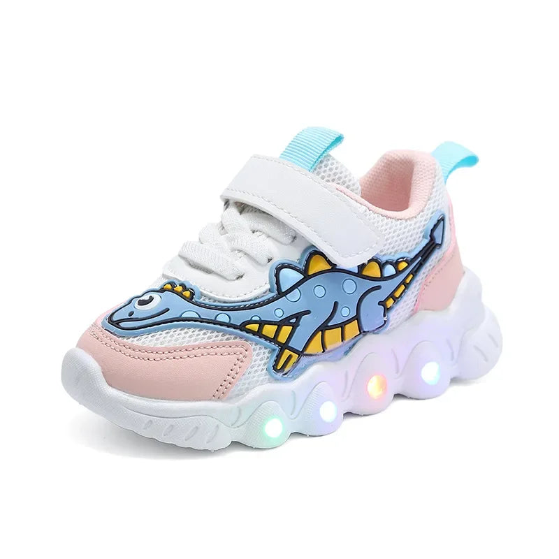 Chaussures LED Enfant - Lumineuses et Respirantes avec Style Dessin Animé