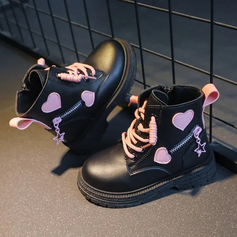 Bottes Princesse avec Cœur - Idéales pour l’Hiver