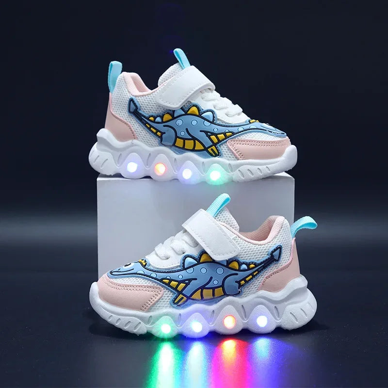 Chaussures LED Enfant - Lumineuses et Respirantes avec Style Dessin Animé