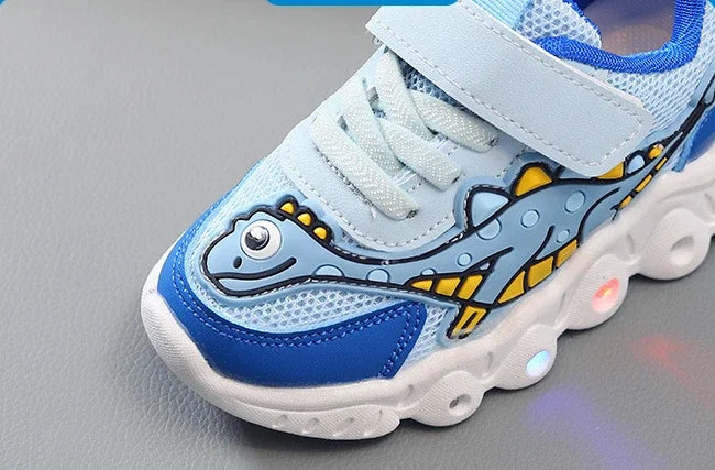 Chaussures LED Enfant - Lumineuses et Respirantes avec Style Dessin Animé