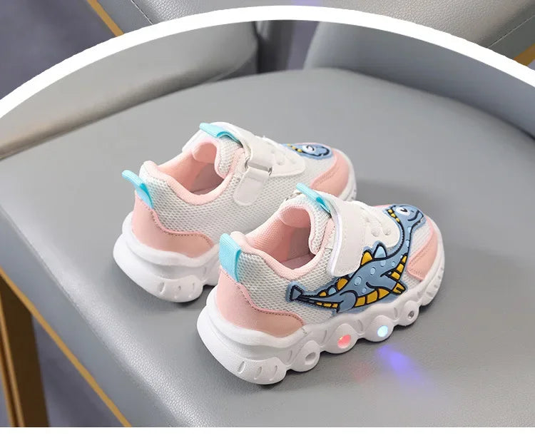 Chaussures LED Enfant - Lumineuses et Respirantes avec Style Dessin Animé