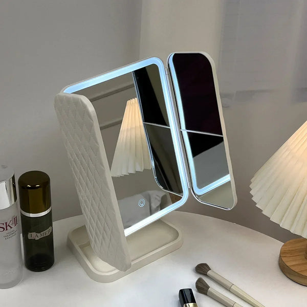 Miroir de Maquillage Trifaces LED Intelligent - Zolriva Beauty