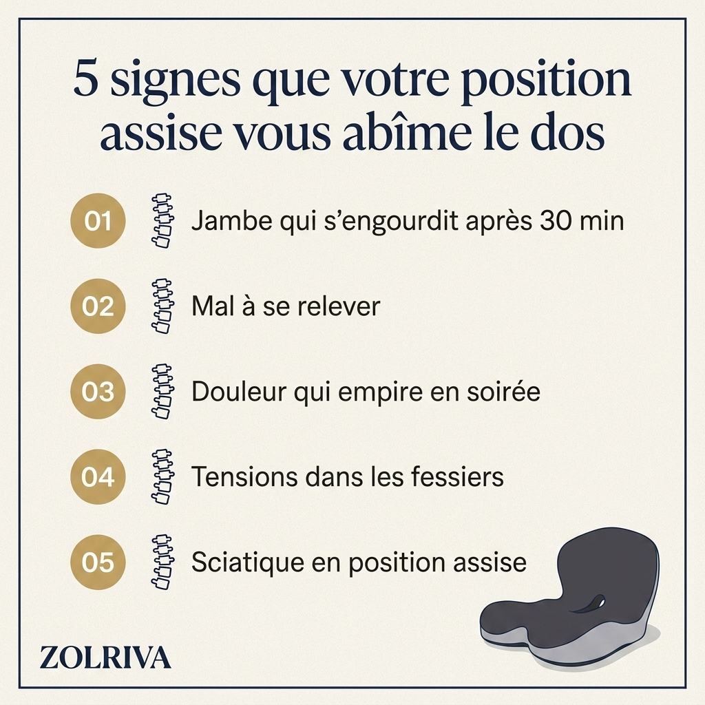 Coussin Zolriva® — Asseyez-vous sans douleur