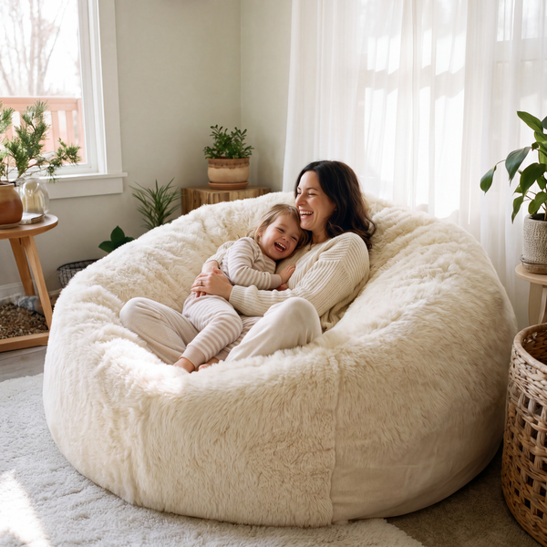 Le Pouf Cocon — Installez-vous. Vous ne voudrez plus bouger.