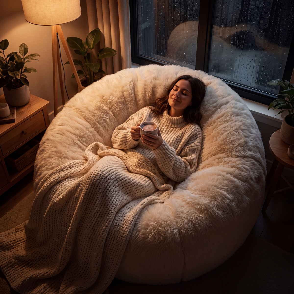 Le Pouf Cocon — Installez-vous. Vous ne voudrez plus bouger.
