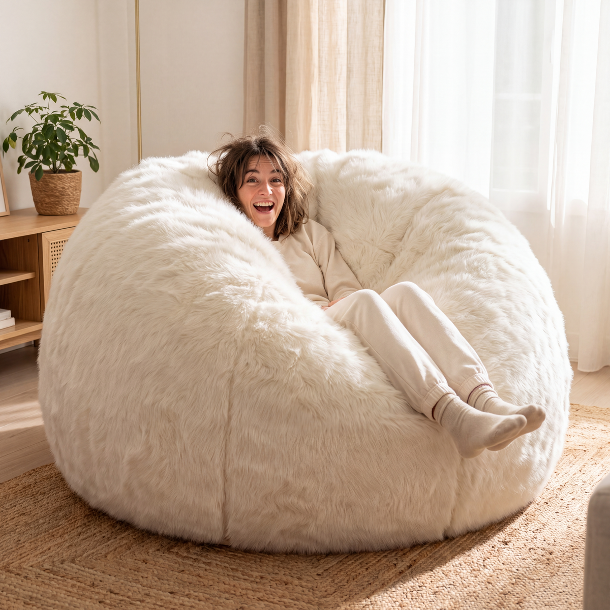 Le Pouf Cocon — Installez-vous. Vous ne voudrez plus bouger.